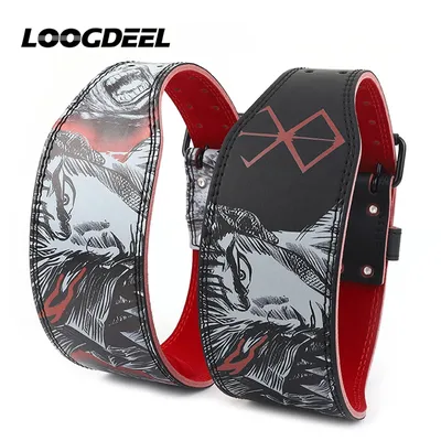 LOOGDEEL 허리 지원 벨트 허리 통기성 피트니스 역도 덤벨 요추 허리띠 지원 스포츠 벨트 여성 남성